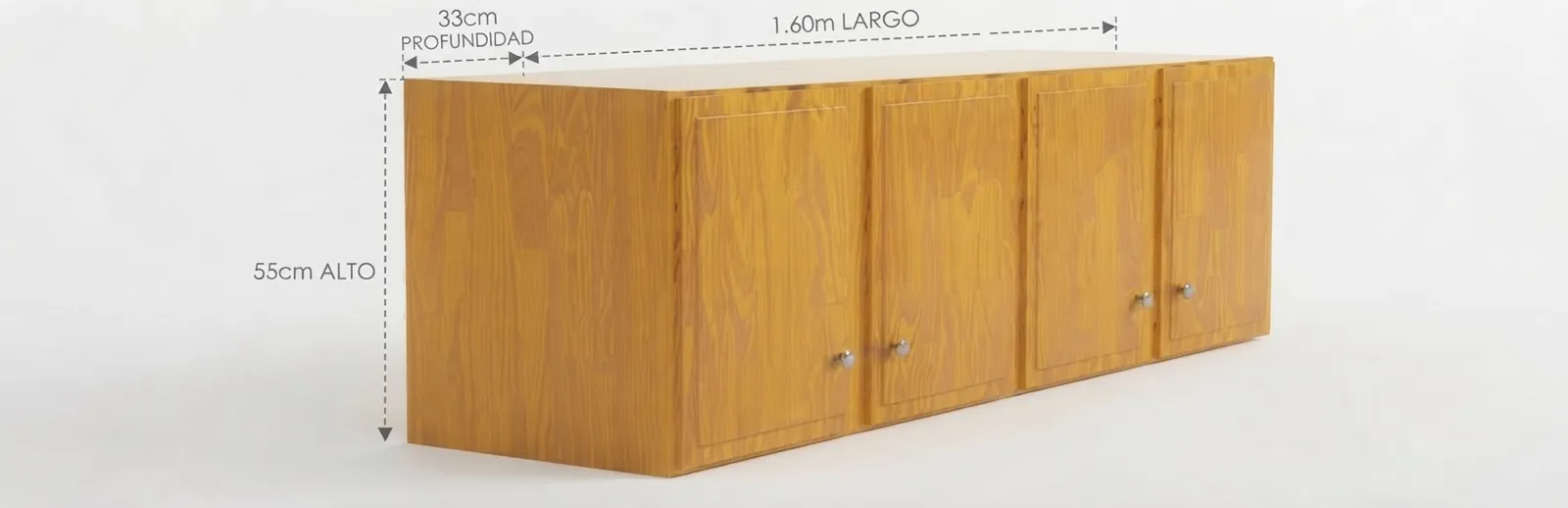 ALACENA DE MADERA SOLA X1.60 MADERA