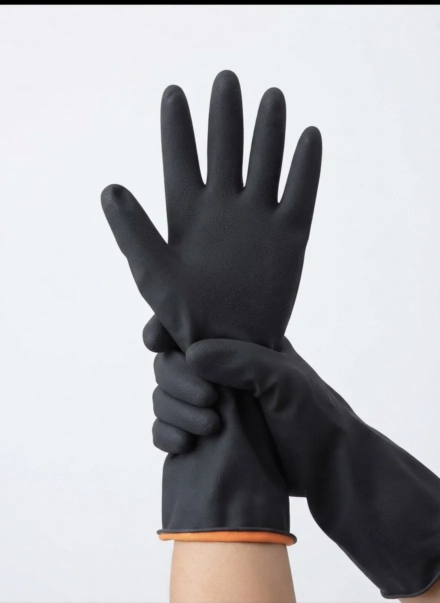 GUANTE LATEX IND.NEGRO PAR