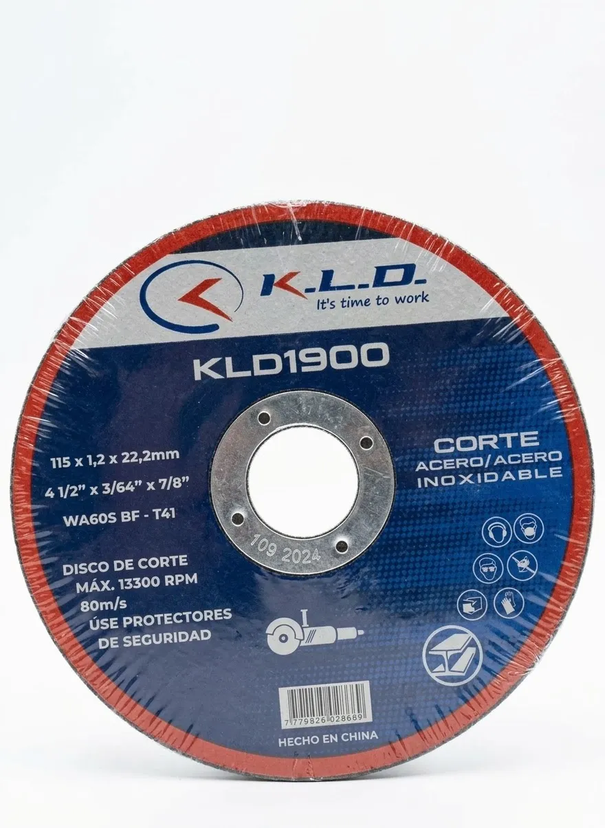 DISCO DE CORTE 115X1.2X22MM KLD1900