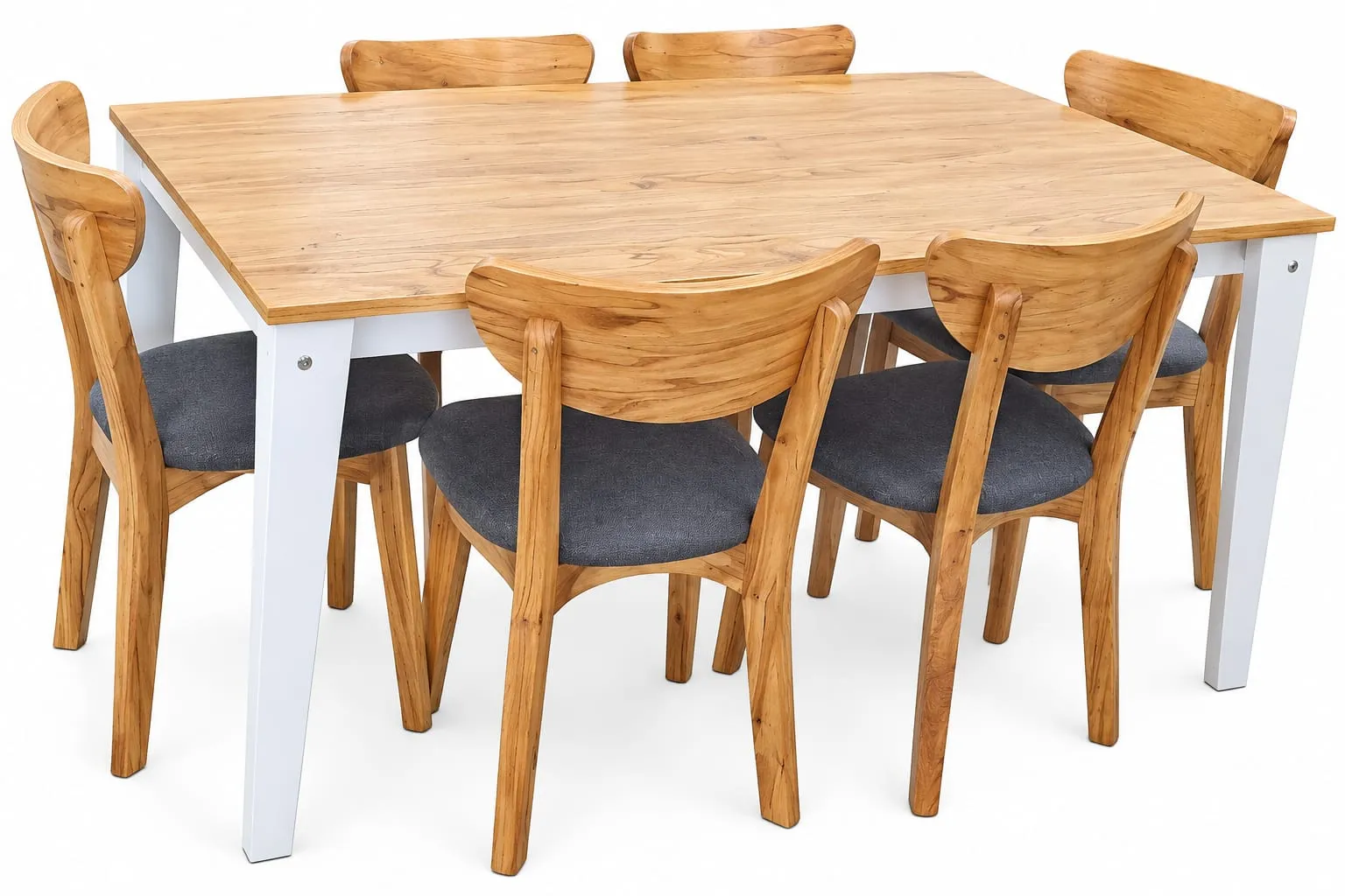 MESA NORDICA C/6 SILLAS PARAISO MICA
