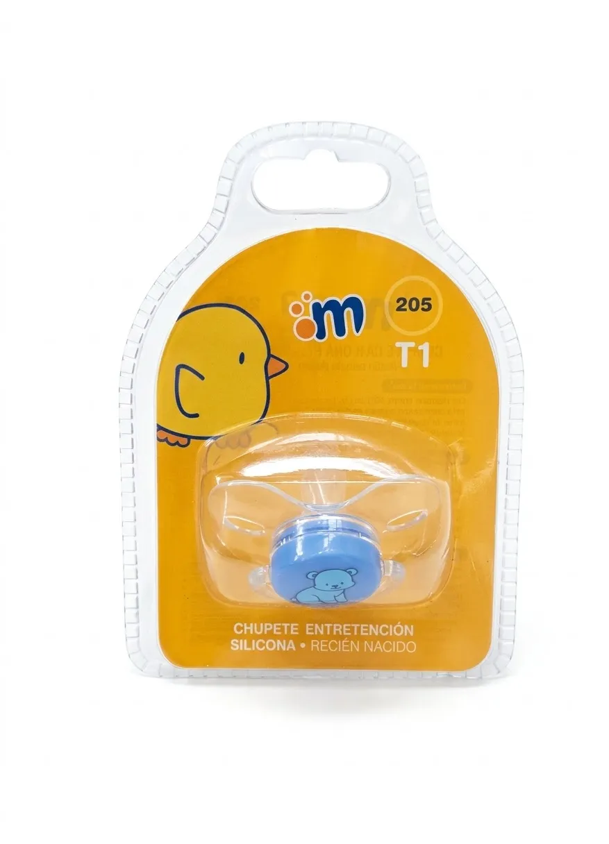 CHUPETE ENT SILICONA 205 MEMA CELESTE