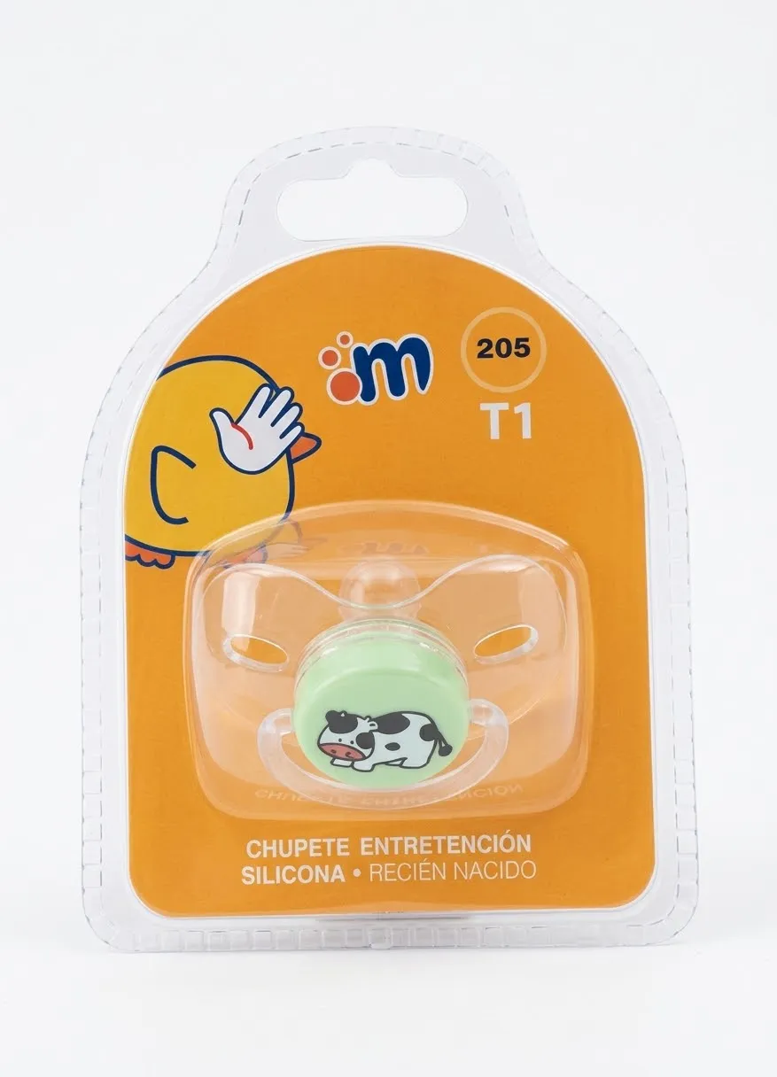 CHUPETE ENT SILICONA 205 MEMA VERDE