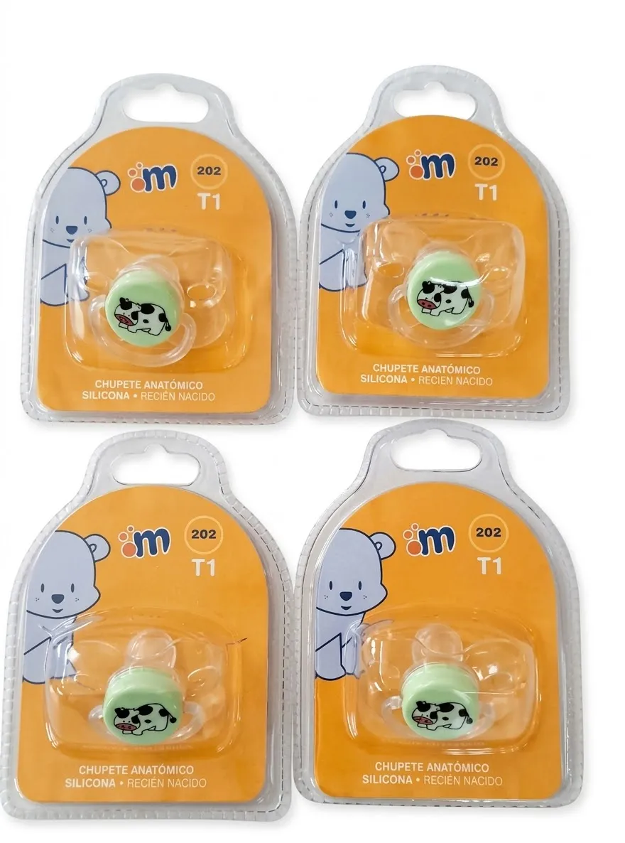 CHUPETE ANATÓMICO  SILICONA CODIGO 202 VERDE