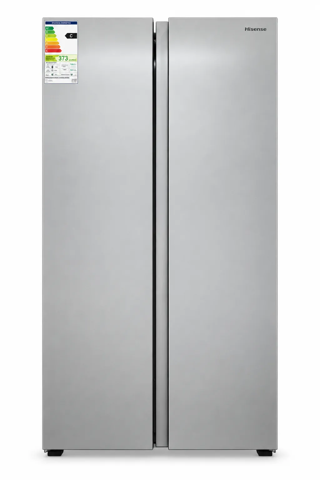 HELADERA HISENSE SIDE BY SIDE GRAY 428L
