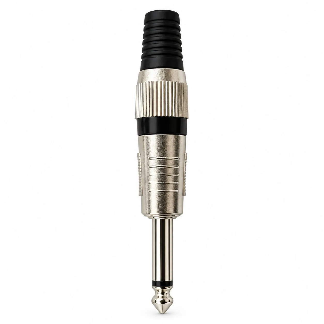 PLUG 6.35 METALICO MONO L106BK M