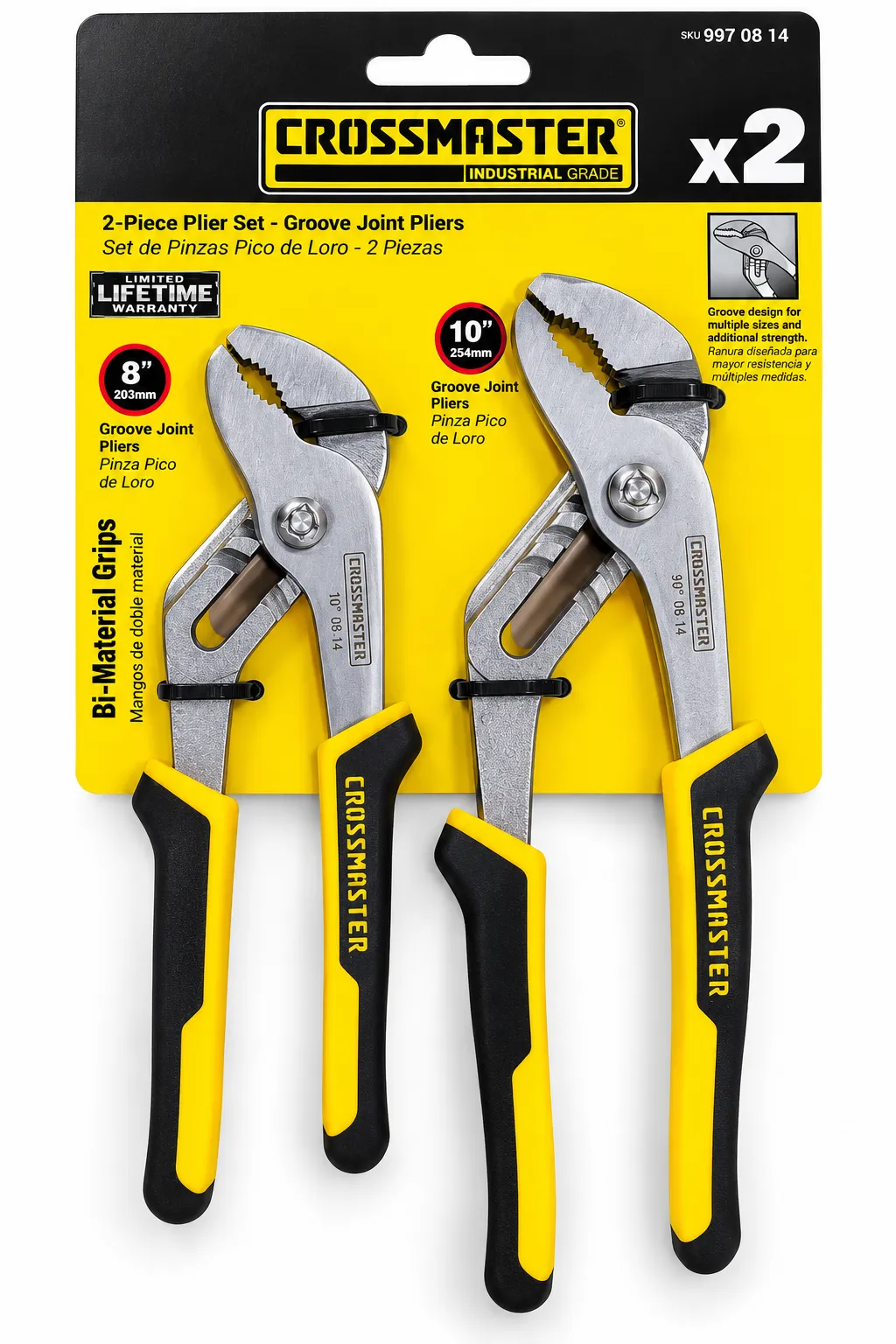 SET PINZA PICO DE LORO AUTO 2PCS CR