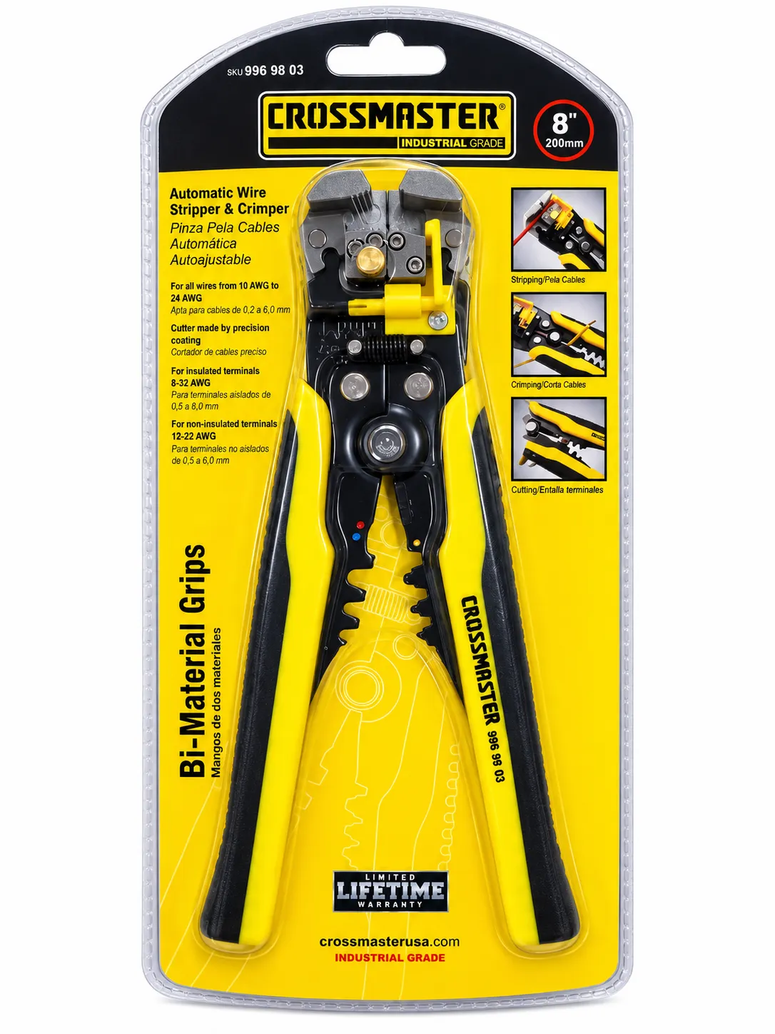 PINZA PELACABLE AUTOMATICA 8" CROSS